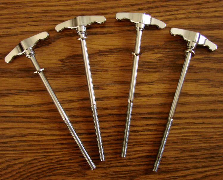 New Bass Drum T-Rod 7/32" 4 - Pack